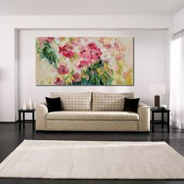 Modern Landscape Canvas Wall Art Lush Garden Silvia Vassileva Paintings Handmade High Quality