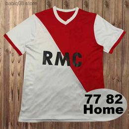Fans Tops Tees 99 00 Monaco Club BARTHEZ Mens Retro Soccer Jerseys EMTEL 87 90 91 92 93 94 95 96 Home BEN YEDDER Red White Football Shirt Short Sleeve Uniforms T230720