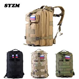Outdoor Bags SYZM 30L50L Large Capacity Men Army Military Tactical Backpack Softback Outdoor Waterproof Rucksack Hiking Camping Hunting Bags 230720