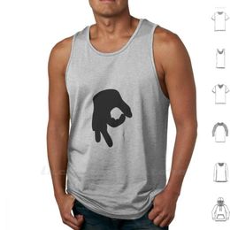 Men's Tank Tops The Circle Game Fun Vest Sleeveless Funshirt Hand Sign Funny Humor Finger Get Tricked Character Joke