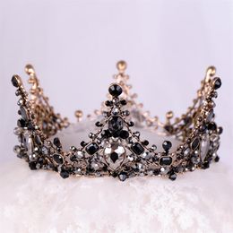 NEW Black Princess Headwear Chic Bridal Tiaras Accessories Stunning Crystals Pearls Wedding Tiaras And Crowns 12102221d