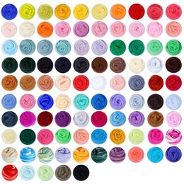 Craft Tools Fenrry 16 Colors Set Felting Wool Fibre Felt Fabric Felt Craft Toys Felting Wool Handmade DIY Felting Craft Materials Package 230721