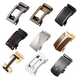 Belts High Quality Mens Business Alloy Automatic Buckle Unique Men Belt Buckles 3.5cm Ratchet Apparel Accessories Designer Head