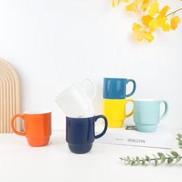 Mugs Mug Colour Glaze Ceramic Tea Cup Large Capacity Office Meeting Uncovered Drinking Set