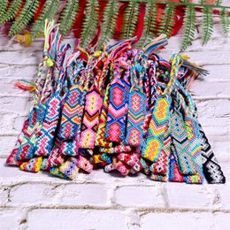 MOON GIRL 20 Pieces Random Color Friendship Bracelet for Women Fashion Handmade Macrame Braided Pulseras Femme Drop F1201272z