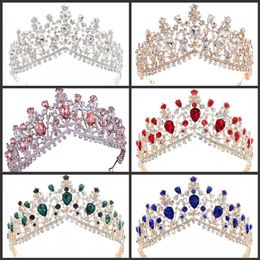 Bling Crystal Rhinestone Tiaras Crown Sparkly Bridal Wedding Hair Accessories Headpieces Prom Queen Quinceanera Pageant Tiara Prin259g