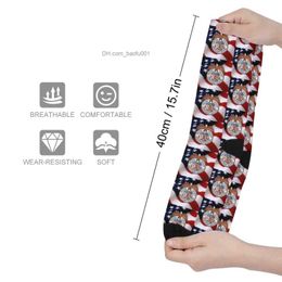 Socks Hosiery USMM badge on Flag of the United States socks Men's gift socks Men's sports socks Z230721