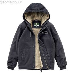 Men's Jackets Men Hooded Winter Jackets Casual Coats High Quality Male Loose Bomber Jacket Outwear Fleece Thicker Warm Parkas Down Jackets 4XL L230721