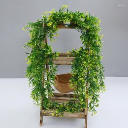 Decorative Flowers 78cm Wisteria Vine Ivy Cherry Blossoms Articifial Plant Garland Leaves Rattan For Wedding Arch Family And Garden Home