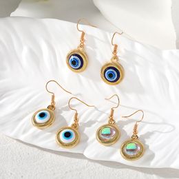 Clear Turkish Blue Evil Eye Charms Earrings For Women New Trendy Lucky Eye Pendant ear Jewellery Wedding Jewellery