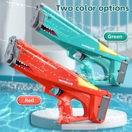 Gun Toys Automatic Electric Water Gun Toys 500ML Shark High Pressure Outdoor Summer Beach Toy Kids Adult Water Fight Pool Party Water Toy 230720