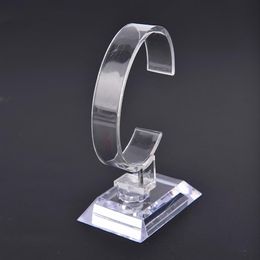 Fashion New Clear Acrylic Platic Bracelet Watch Display Rack Bangle Wristband Holder Stand Organizer Show Stand Holder Jewelry Dis255e