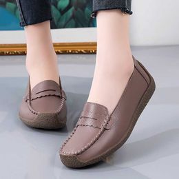 Dress Shoes Autumn Women Flat Loafers Shoes Fashion Round Toe Sneakers Ladies Comfort Slip on Casual Shoes Moccasins Orthopedic Boat Shoes L230731