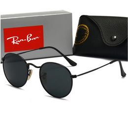 Polarisierte Ray Sonnenbrille, weibliche Designermarke, Metallrahmen, Polaroid 52 mm, gehärtete Glaslinsen, Vintage Ray 3447 Brille, Sonnenbrille UV400