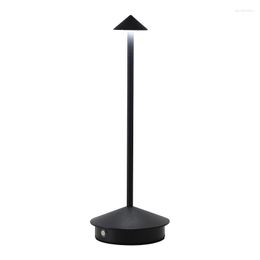 Table Lamps Bedside Rechargeable Metal Led Touch Control Decorative Cordless Night Lights Designer Restaurant Bedroom Lamp