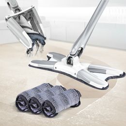 Mops Floor extrusion mop suit Automatic X-shaped extrusion mop Hand wash Microfiber cleaning mop 230720