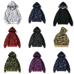 designer hoodie men zip up hoodies women camouflage sweatshirts oversized loose zipper cardigan jackets casual tops lady outerwear hooded streetwear