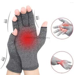 Wrist Support Protection Compression Arthritis Gloves Premium Arthritic Joint Pain Relief Hand Therapy Open Fingers Protector
