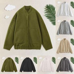 Women's Jackets Womens Long Winter Coat Ladies Fall And Style Casual Workwear Stand Collar Loose Pilot Tall Women Vest