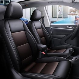 Custom PU leather car seat cover for Volkswagen vw Tiguan cars seats protection Sedan Set Interior waterproof Auto Accessories341j