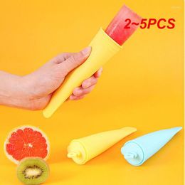 Baking Moulds 2-5PCS Popsicle Maker Reusable Food Grade Silicone Molds Easy Release Diy Ice Mould