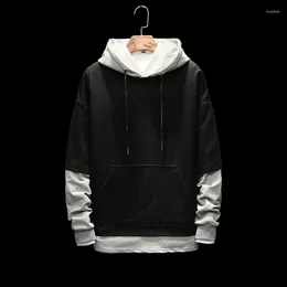 Men's Hoodies FAVOCENT 2023 Fashion Mens Sweatshirts Stitching Hoodie Hip Hop Street Tops Male Loose Casual Wear Plus Size M-5XL