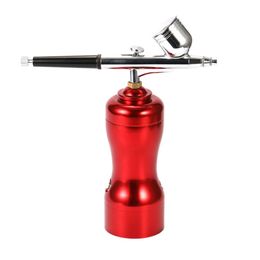 Lightweight Mini Size Portable Beautiful Airbrush Set Small Spray Pump Pen Set Air Compressor Kit for Art Painting Tattoo Craft286f