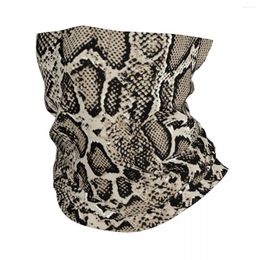 Scarves Snake Skin Pattern Retor Bandana Neck Cover Printed Balaclavas Face Mask Scarf Warm Headband Riding For Men Women Adult Washable