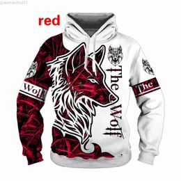 Men's Hoodies Sweatshirts New Fashion Animal Wolf Hoodie 3D All Over Printed Mens Sweatshirt Unisex Pullover Casual Jacket L230721
