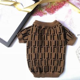 Fashion Designer Dog Sweater for Small Medium Dogs Letter Print Dog Clothes for French Bulldog Winter Coat Pug Puppy Sweater A03 L298J