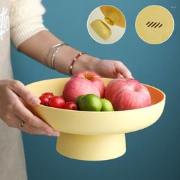 Plates Detachable Fruit Drain Bowl Large Capacity Basket With Draining Holes Multifunctional Pan Reusable