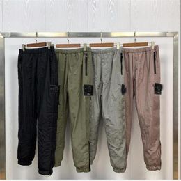 2020 Top nylon mens pants brand travel retro sweat pants details metal nylon mesh breath loose feet ykk zipper shrink trousers for296a