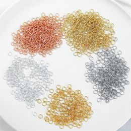 Rose gold color 0 7X4mm stainless steel jump rings DIY necklaces bracelets accessories jewelry parts 500pcs257v