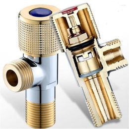 Kitchen Faucets Accessorise G1/2 Explosion-Proof Brass Angle Valve Cold And Water Stop Toilet Faucet Inlet For
