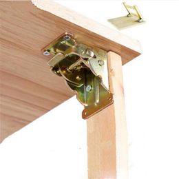 90 Degrees Self-locking Folding hinge dining table lift support connection Cabinet Hinges Furniture Hardware Accessories218B