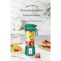 6 Blades 380ml USB Portable Juicer Maker, Juicer Fruit Juice Cup Automatic Small Electric Juicer Smoothie Blender Ice CrushCup Food Processor