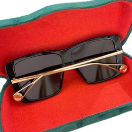 2023 lightweight Star Square Bigrim Sunglasses UV400 for women Lightweight Black Acetates Fullrim 60 Metal Leg Dark Adumbrals 434s Goggles fullset design case