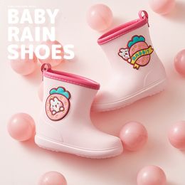 Rain Boots Cartoon Cute Children's Boys and Girls Baby Waterproof 2023 Summer Kids EVA Flat Nonslip Shoes 230721