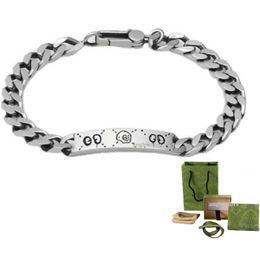 Cool Bracelets Mens Gradient Bangle Unisex Designer Charm Bracelets Titanium Stainless Steel Jewellery Womens Classic Chain