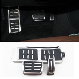 Stainless steel Accelerator Brake Pedal Cover Trim for Porsche Macan 2014-17 Car Interior Rest Pedal Decoration Decals173b