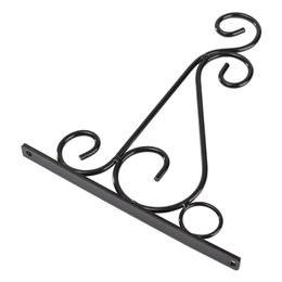 Iron Garden Wall Light Hanging Flower Plant Pot Bracket Hook Shelf Stand Holder233Z