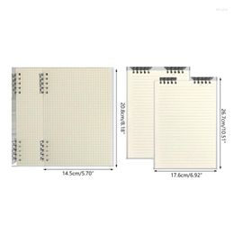 Portable A5/B5 Notepad Loose-leaf Notebook Waterproof Memo Book Lined & Gridded For Kid Student Girl Boy Gifts Y3NC