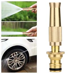 Watering Equipments Water Spray Gun Nozzle Washing Machine Hose Pipe Metal Brass Lawn Garden Car High Pressure Solid 230721