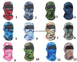 Bicycle motorcycle Cycling Masks Bretahable Balaclava Caps Windproof Chief camouflage Hats Cap Tactical Snowboard Helmet Protection Full Face Mask