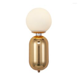 Wall Lamp Post Modern Black White Gold Colour Toolery Simple Creative Bedside Decoration Light Living Room Corridor