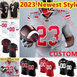 Jermaine Mathews Brandon Inniss 2023 Più recente Ohio State Buckeyes FootBall Maglie Brenten Jones Eroe Kanu Colin Kaufmann Cameron Kittle Jackson Kuwatch Jersey