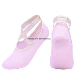 Women Casual Lace Socks Silicone skidproof Backless Dance Ballet Sports Floor ankle sock Fashion Summer Breathable Stocking sox with Grip Athletic Accessary