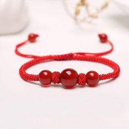 Strand Transfer Red Rope Agate Bracelet Animal Year Accessories For Adults Children And