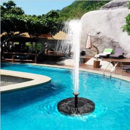 Garden Decorations Solar Floating Fountain Water Pool Pond Decoration Panel Powered 230721