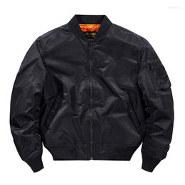 Men's Jackets Autumn Bomber Jacket Single Layer Outdoor Military Baseball Uniform Loose Solid Color